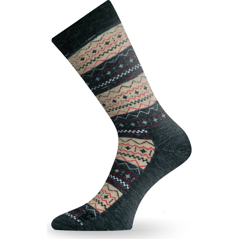 Merino ponožky LASTING Twp béžové 117114386