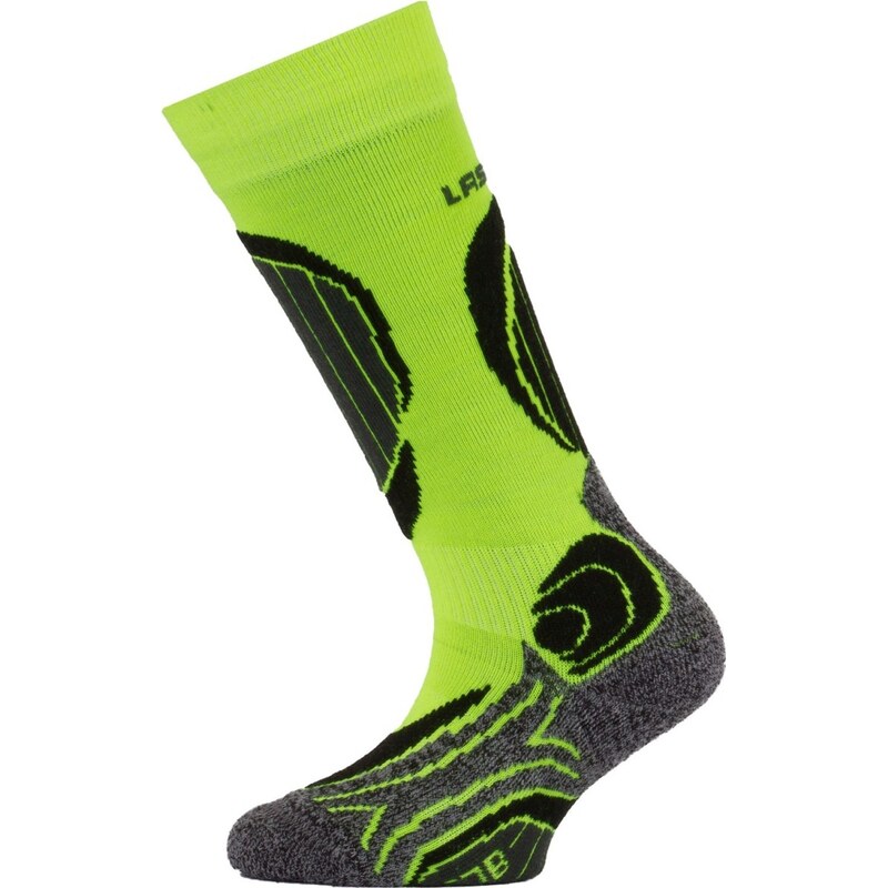 Dětské merino lyžařské ponožky LASTING Sjb žluté 117114468
