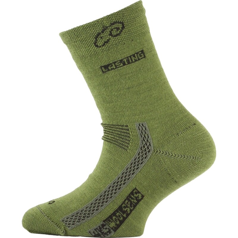 Dětské merino ponožky LASTING Tjs zelené 117114475