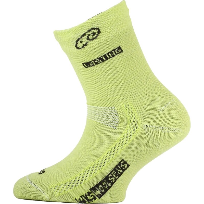 Dětské merino ponožky LASTING Tjs žluté 117114477