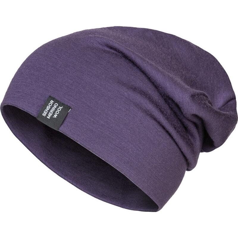 Unisex merino čepice SENSOR Extreme Up grape purple 117114614