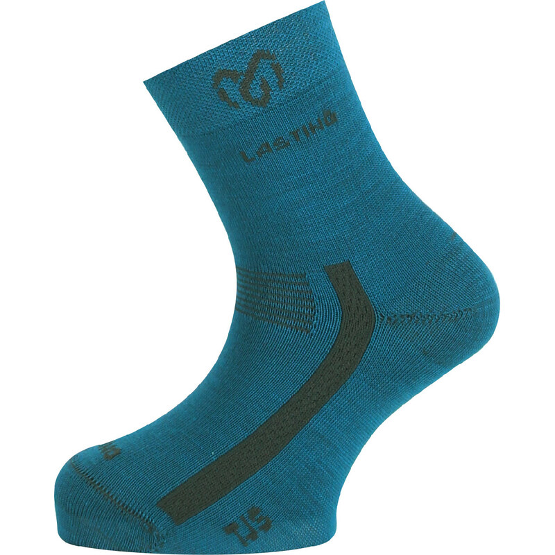 Dětské merino ponožky LASTING Tjs modrá 117114608