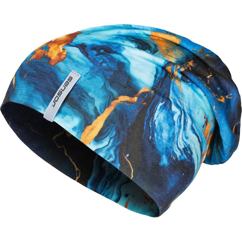 Unisex merino čepice SENSOR Impress modrá/universe 117114617