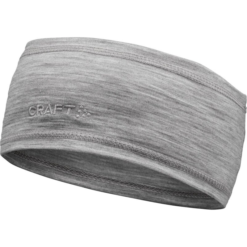 Vlněná merino čelenka CRAFT Essence Wool - šedá 117114626