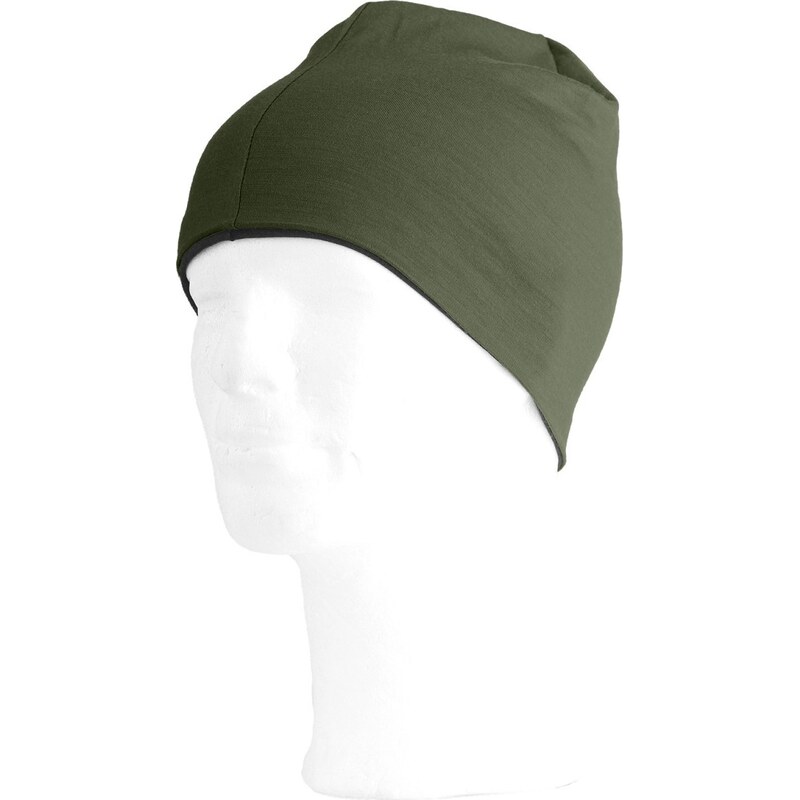 Merino čepice LASTING Bony khaki/šedá 117114752