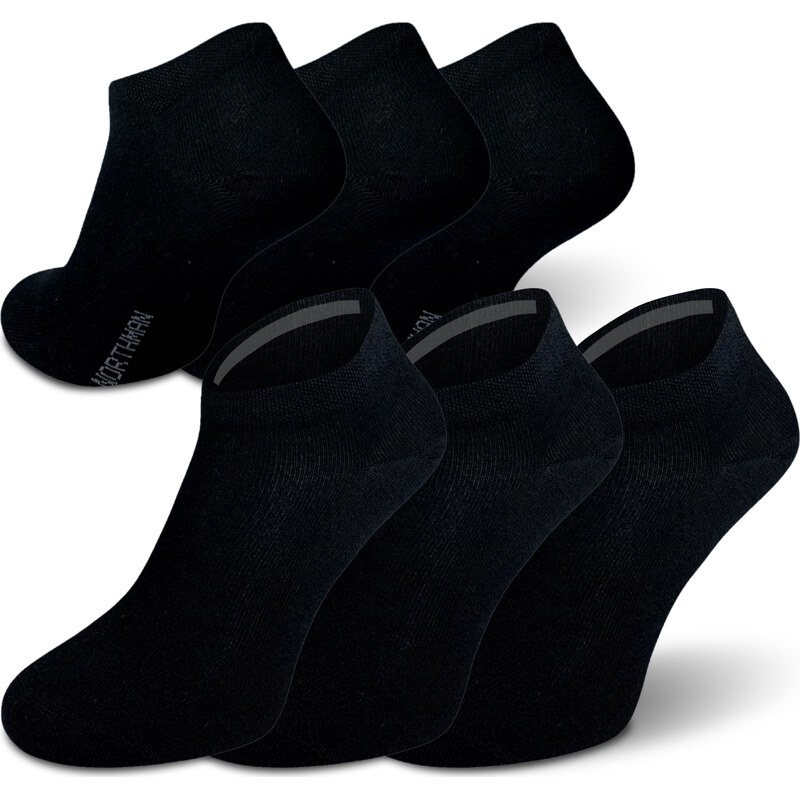 Letní merino ponožky NORTHMAN 3-pack černé 117114867