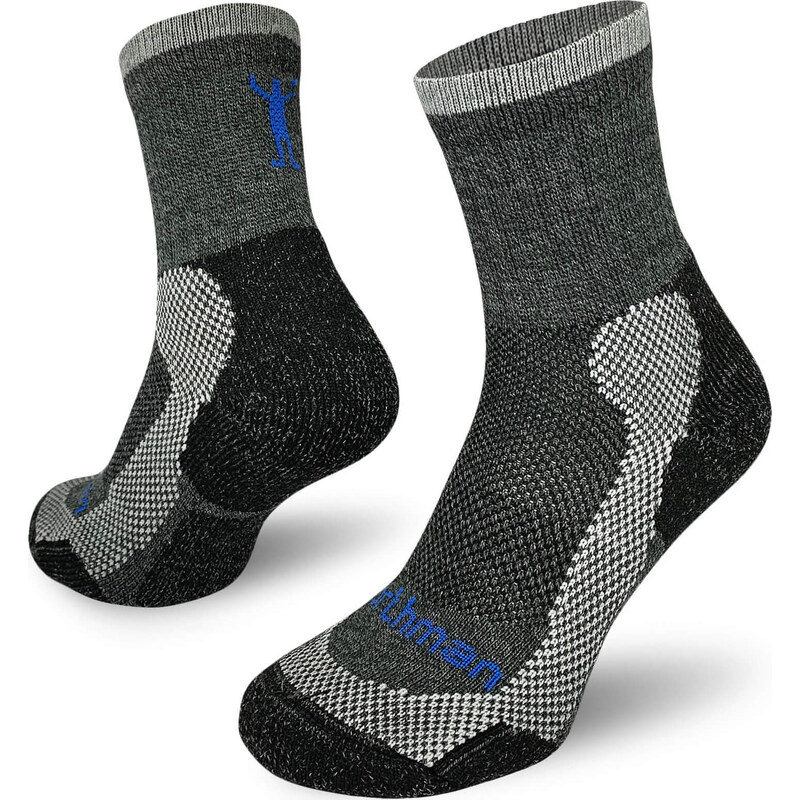 Northman Turistické merino ponožky NOTHMAN Trekking Light tmavě šedá 117225704