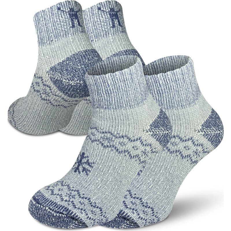 Zimní merino ponožky NORTHMAN Arctic Home 2-pack modré 117225714