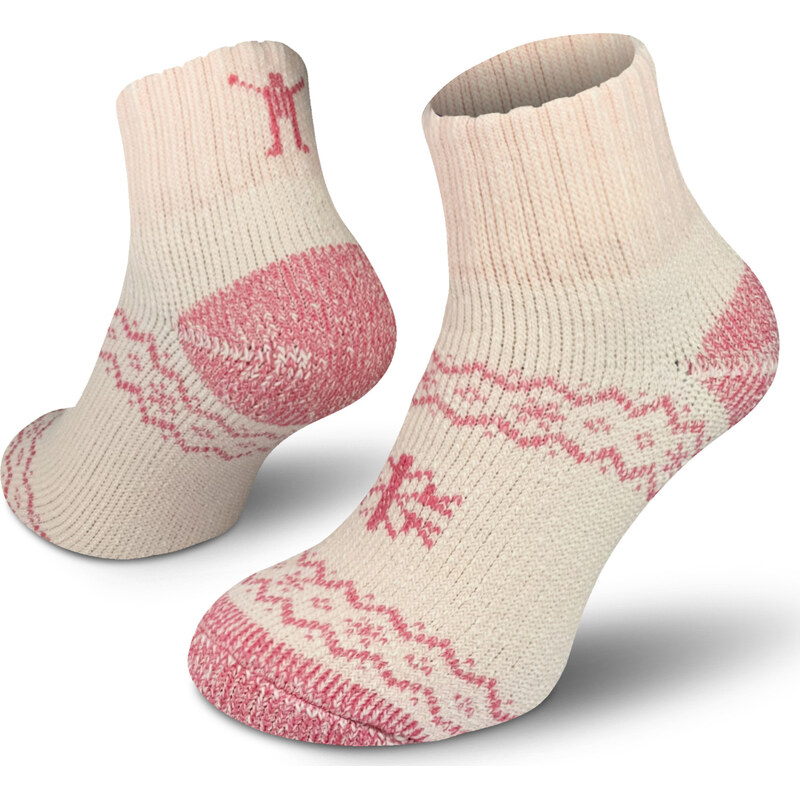 Zimní merino ponožky NORTHMAN Arctic Home růžové 117225717
