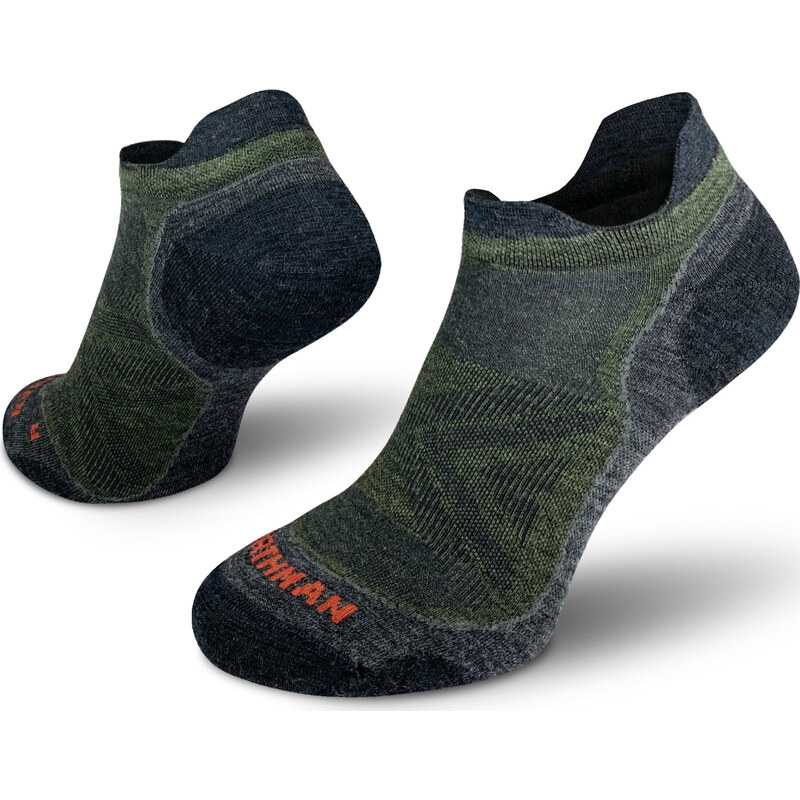 Běžecké merino ponožky NORTHMAN PRO Low zelené 117225756