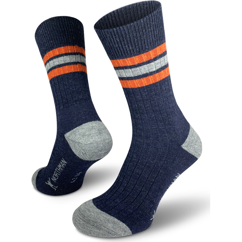 Merino ponožky NORTHMAN Larvik tmavě modré 117225759