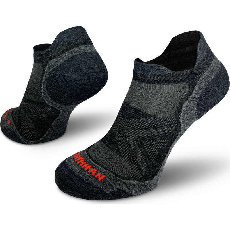 Běžecké merino ponožky NORTHMAN PRO Low černé 117225777