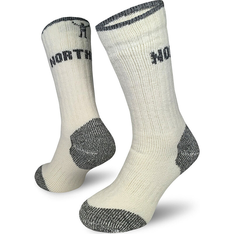 Turistické merino ponožky NORTHMAN Arctic Track bílé 117225778