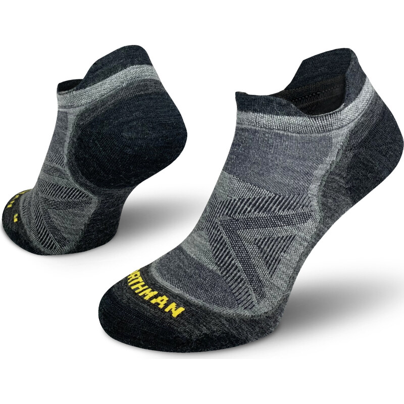 Běžecké merino ponožky NORTHMAN PRO Low světle šedé 117225780