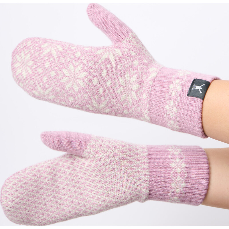 Zimní merino palčáky NORTHMAN Alva růžové 118572553