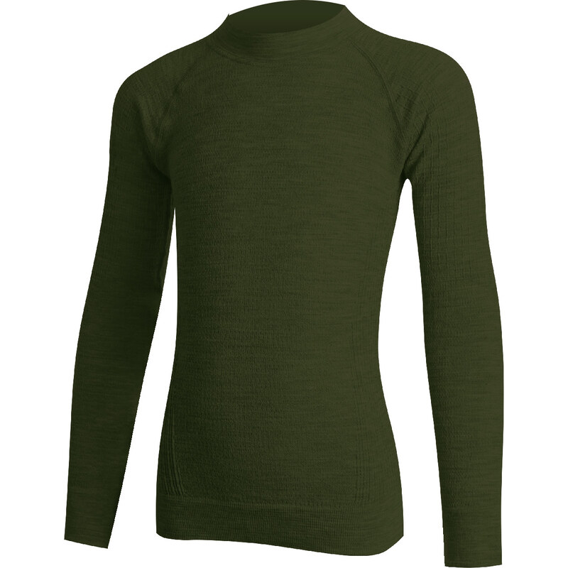 Dětské merino triko LASTING Jalo zelené 118572641