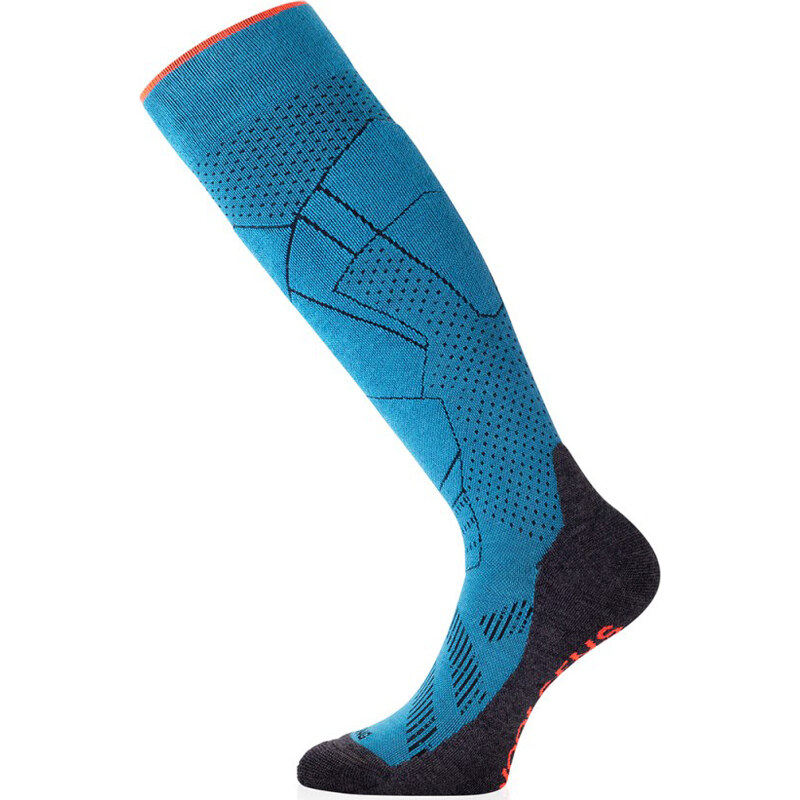 Unisex merino lyžařské podkolenky LASTING FWU modrá 118572691