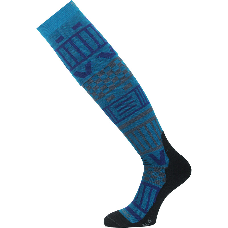 Unisex merino lyžařské podkolenky LASTING SLA modrá 118572681