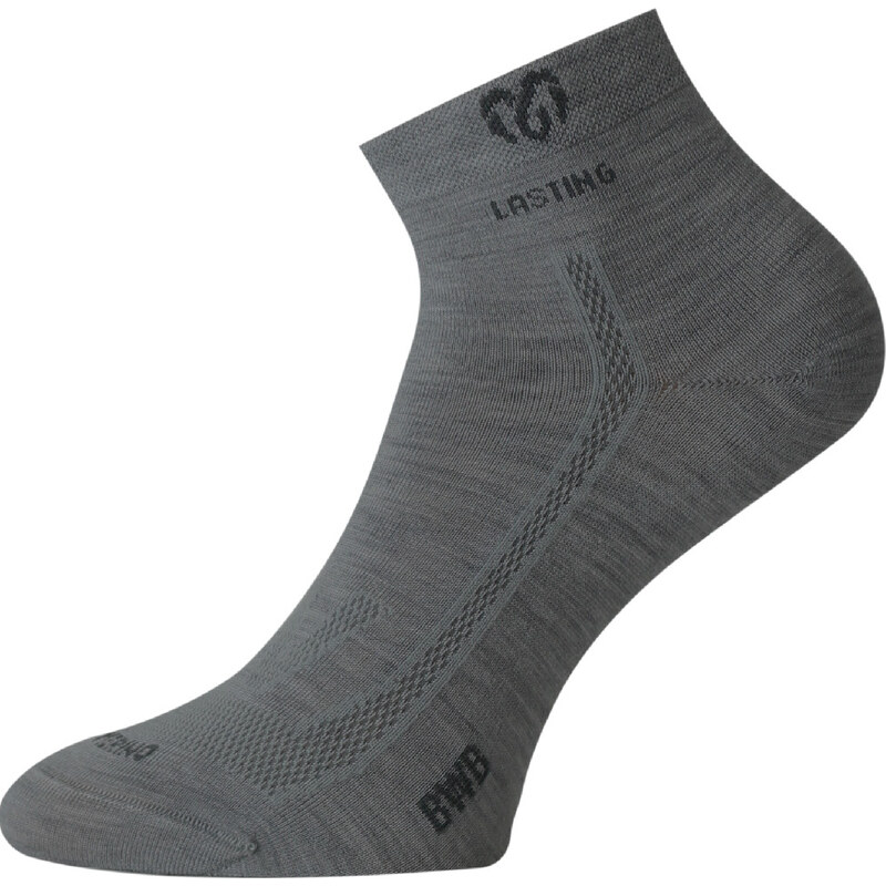 Unisex merino ponožky LASTING BWB šedé 118572721