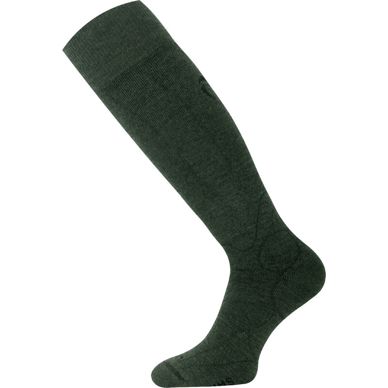 Unisex merino lyžařské podkolenky LASTING WMS zelené 118572731