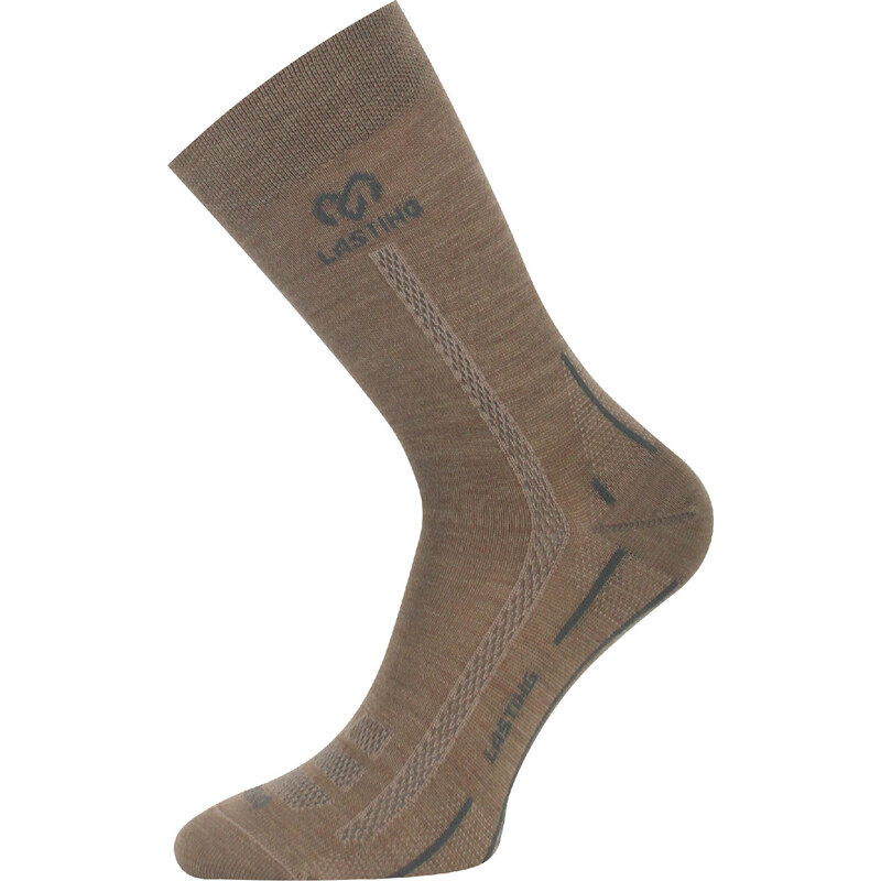 Unisex merino ponožky LASTING WLS béžové 118572744