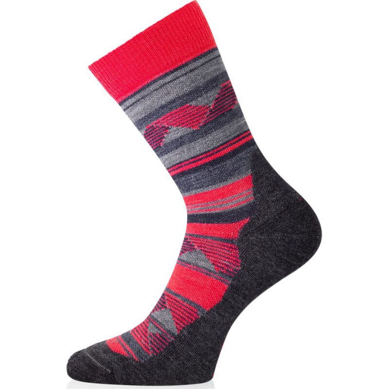 Unisex merino ponožky LASTING WLI červené 118572754