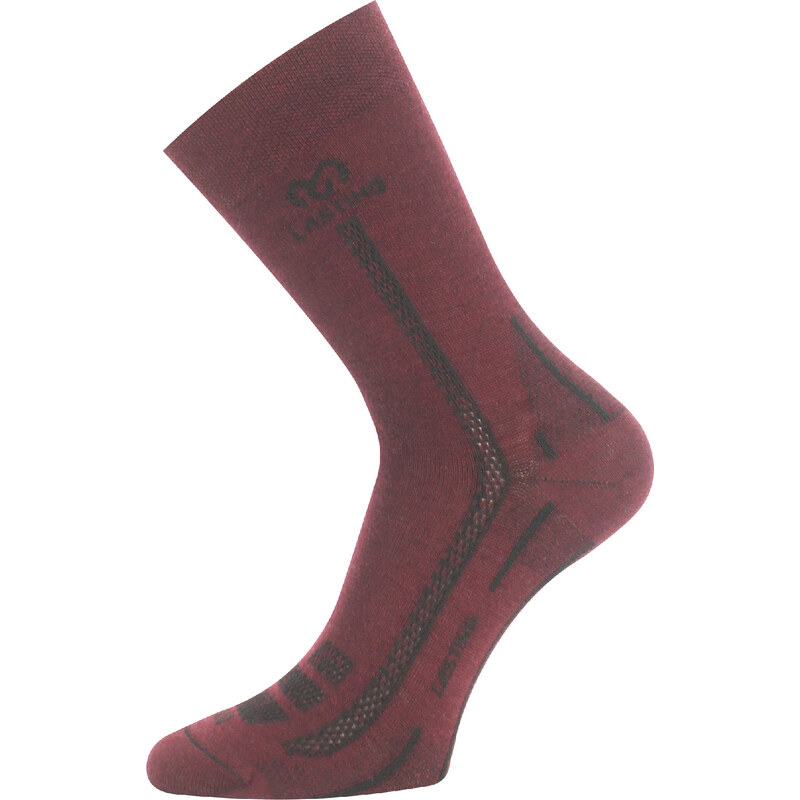 Unisex merino ponožky LASTING WLS vínové 118572741