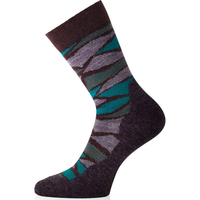Unisex merino ponožky LASTING WLJ hnědé 118572751