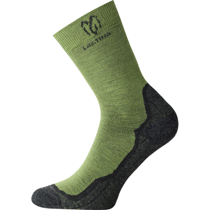 Unisex merino ponožky LASTING WHI zelené 118572773