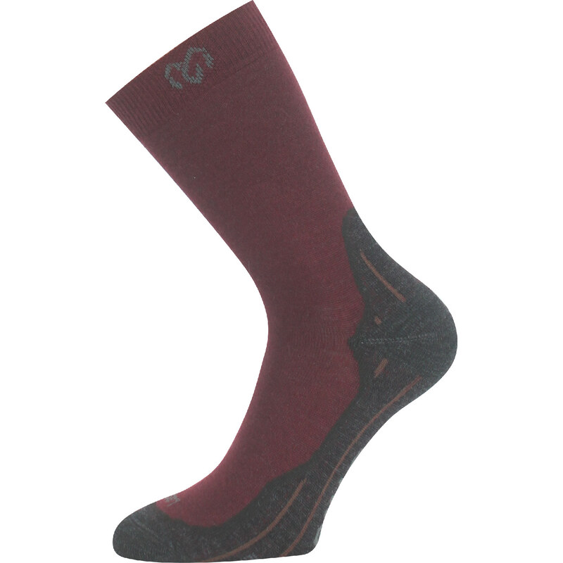 Unisex merino ponožky LASTING WHI vínová 118572781