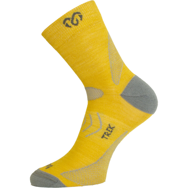 Unisex merino ponožky LASTING TNW hořčicové 118572798