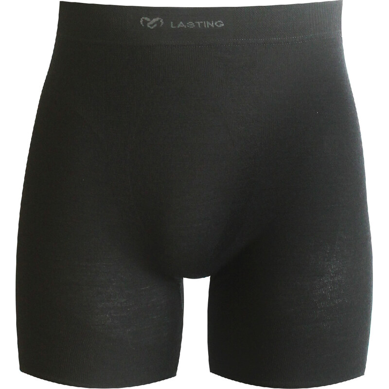 Pánské merino boxerky LASTING Wadam černé 118572867