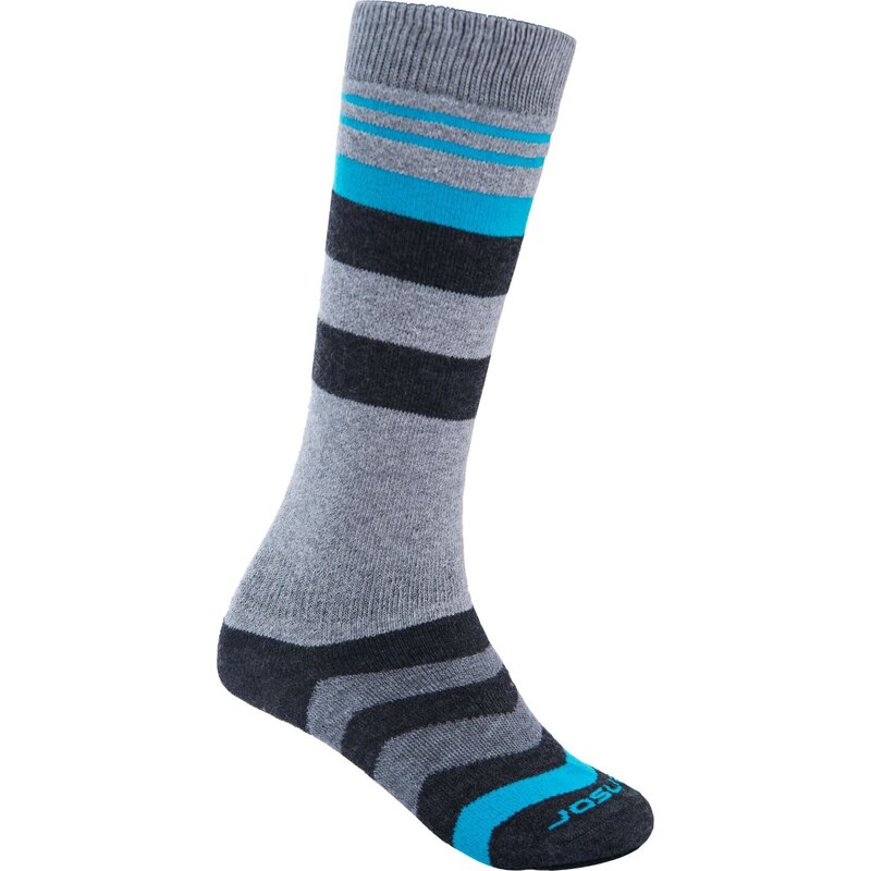 Dětské merino ponožky SENSOR Slope šedá/černá/tyrkys 117114253