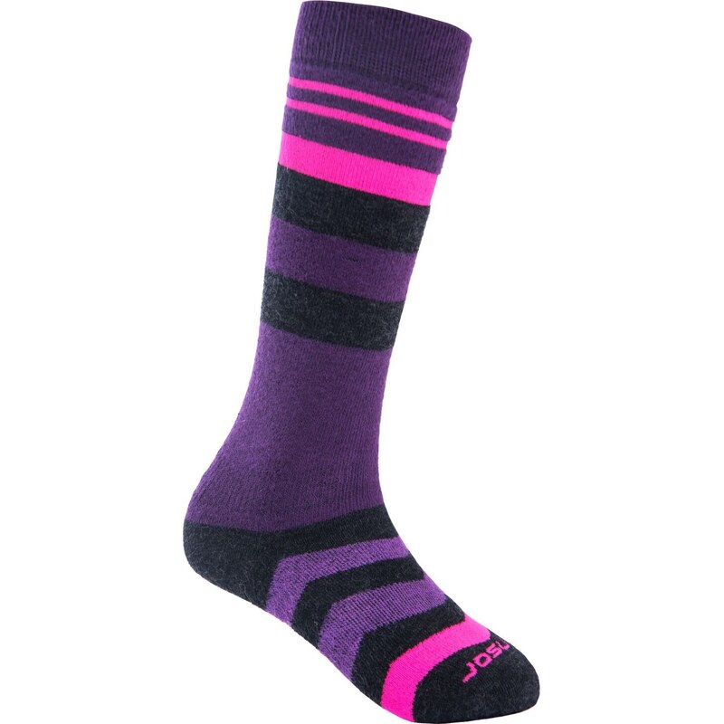 Dětské merino ponožky SENSOR Slope černá/růžová/fialová 117114254