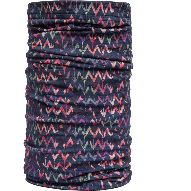 Multifunkční šátek SENSOR Tube Merino Impress deep blue/origami 117114703