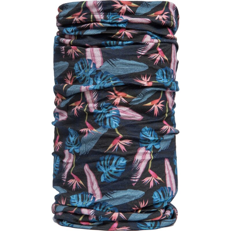 Multifunkční šátek SENSOR Tube Merino Impress černá/floral 117114731