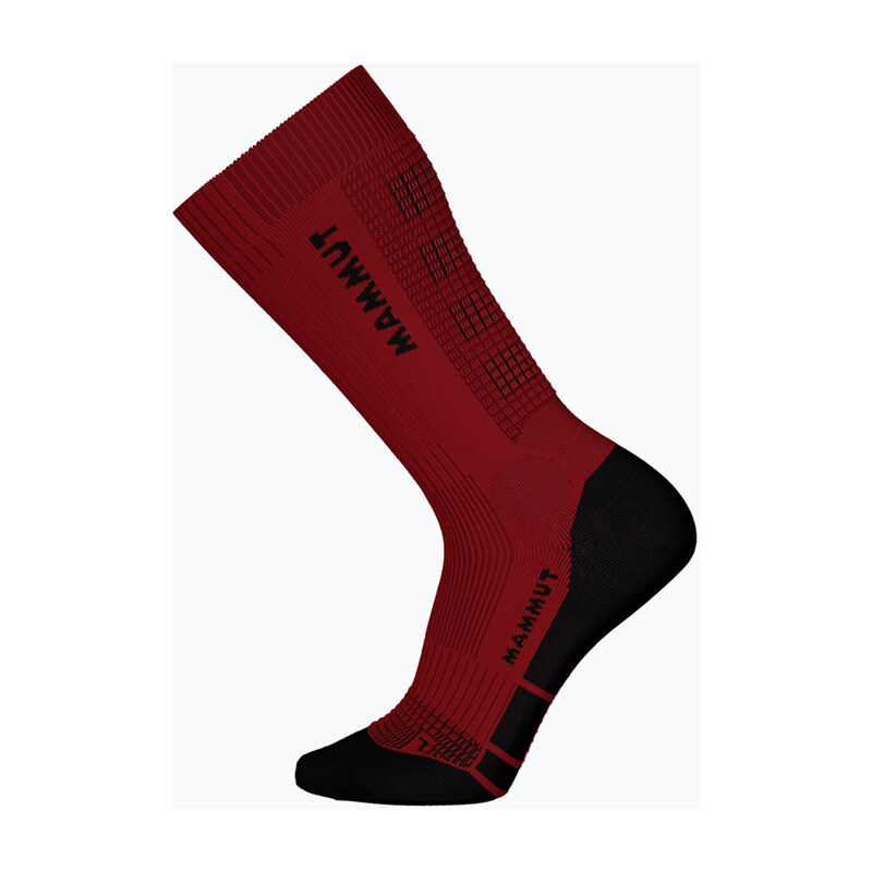 Ponožky Mammut Mountaineering Merino High Socks dark mammut red/black 118600456