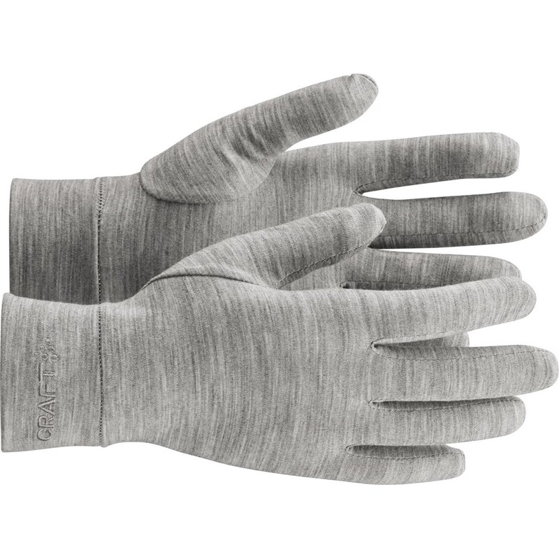 Vlněné merino rukavice CRAFT Essence Wool Light - šedá 117114620