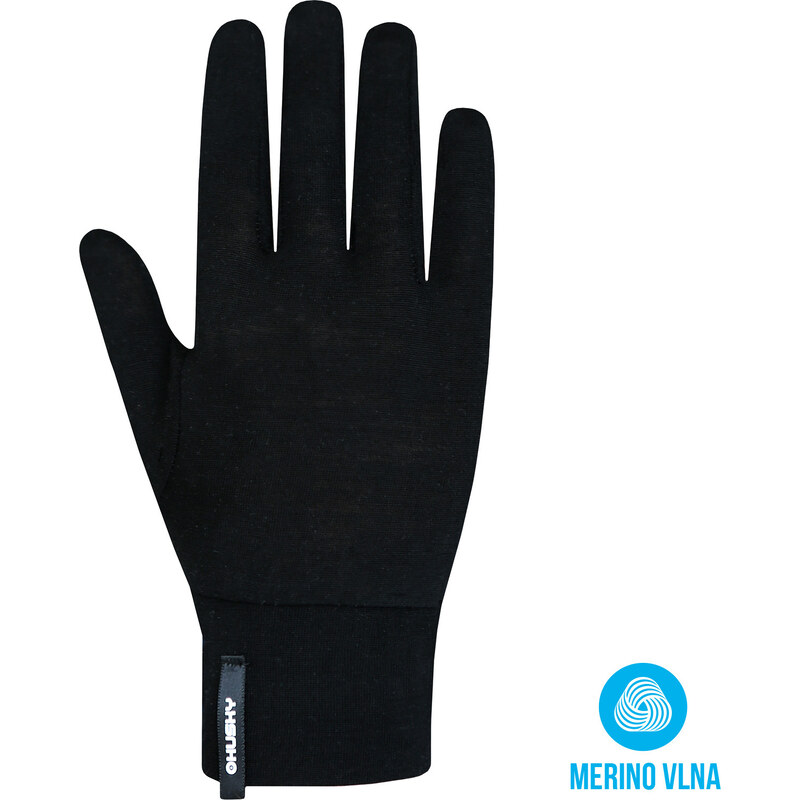 Unisex merino rukavice HUSKY Merglov černé 117114690