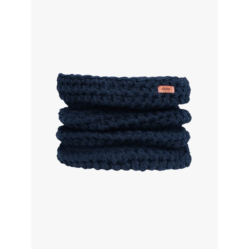 DOKE Merino háčkovaný nákrčník Navy 118666661