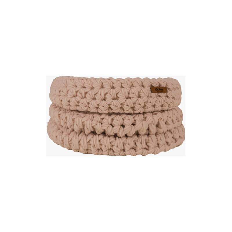 DOKE Merino háčkovaný nákrčník Peach 118687742