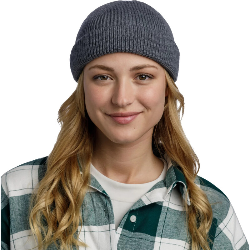 Tmavě šedá vlněná čepice Buff Ervin Merino Hat Beanie 13232390110 115049255