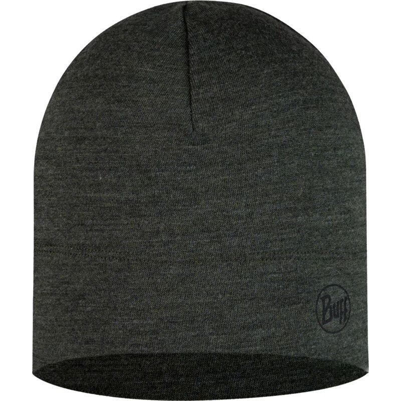 Tmavě šedá sportovní čepice Buff Merino Midweight Hat Beanie 101236130