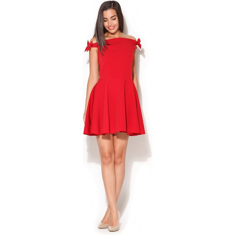 KATRUS Dámské šaty K170 red