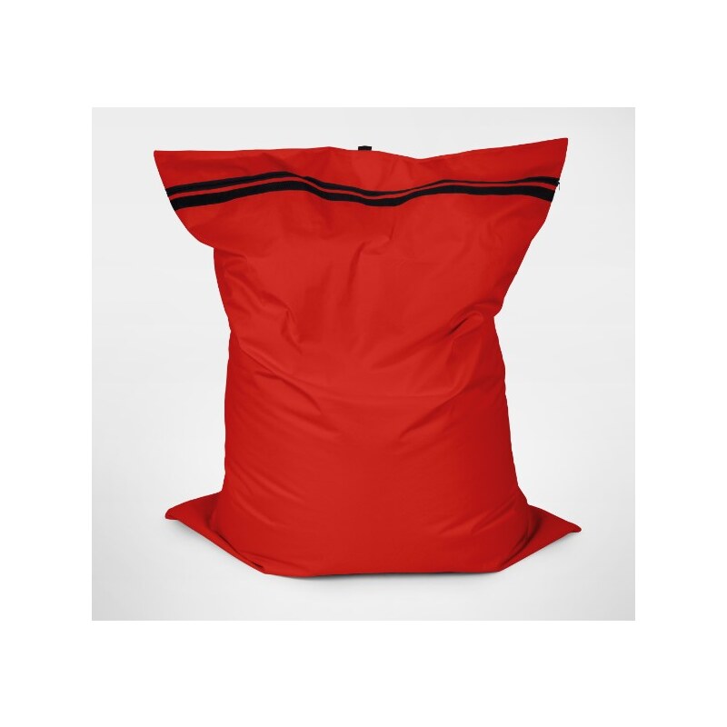 Sedací polštář Oskar s vnitřním vakem červený polyester