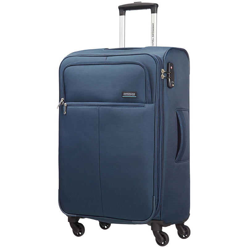 Cestovní kufr American Tourister ATLANTA HEIGHTS SPINNER EXPANDABLE 68CM 99A-004 - modrá