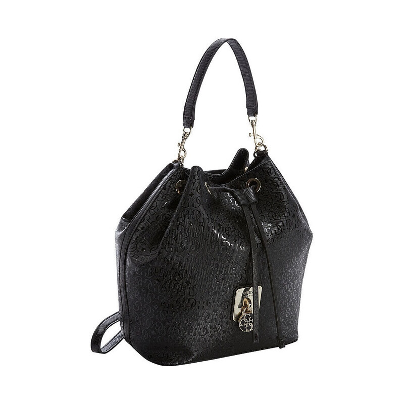 Guess Elegantní kabelka Rosalind Bucket Bag černá
