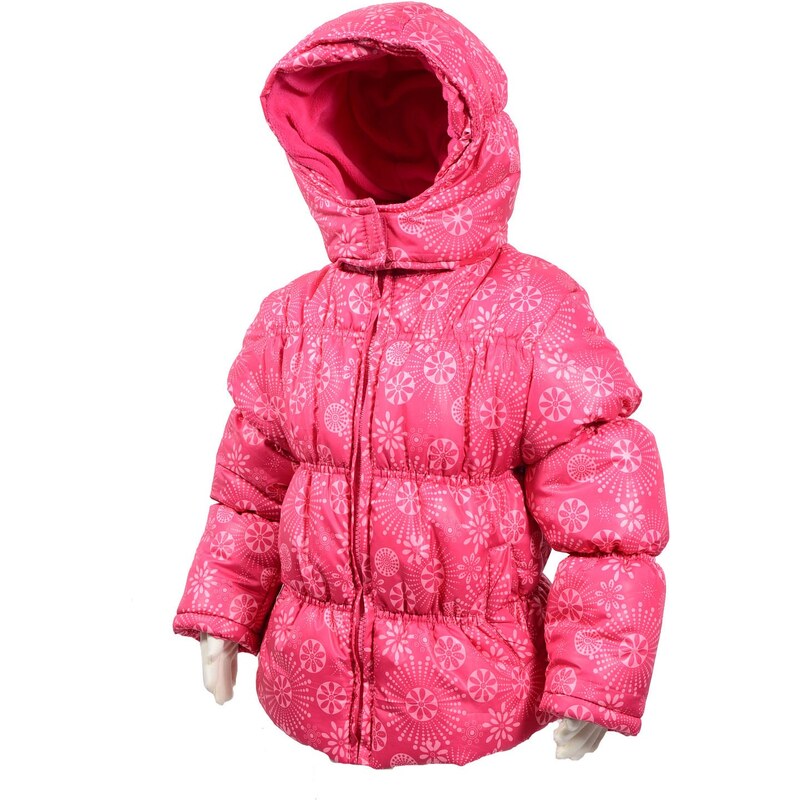 PIDILIDI Dívčí zimní bunda Puffy s podšívkou - růžová