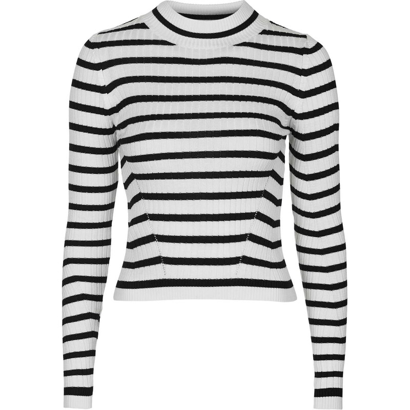 Topshop TALL Stripe Crop Jumper