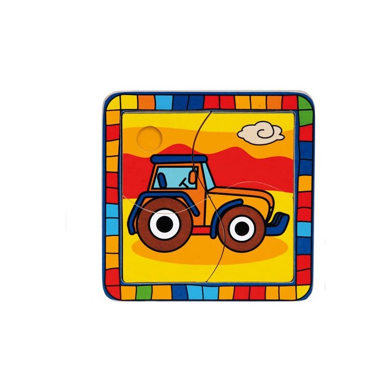 Bino Vkládací puzzle traktor